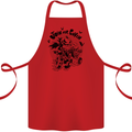 Join Our Coven Funny Halloween Pumpkin Cotton Apron 100% Organic Red
