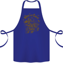 Join Our Coven Funny Halloween Pumpkin Cotton Apron 100% Organic Royal Blue