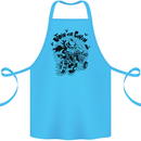 Join Our Coven Funny Halloween Pumpkin Cotton Apron 100% Organic Turquoise