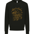 Join Our Coven Funny Halloween Pumpkin Kids Sweatshirt Jumper Black
