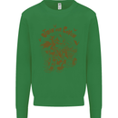 Join Our Coven Funny Halloween Pumpkin Kids Sweatshirt Jumper Irish Green