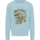 Join Our Coven Funny Halloween Pumpkin Kids Sweatshirt Jumper Light Blue
