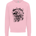 Join Our Coven Funny Halloween Pumpkin Kids Sweatshirt Jumper Light Pink