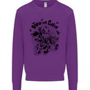 Join Our Coven Funny Halloween Pumpkin Kids Sweatshirt Jumper Purple