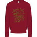 Join Our Coven Funny Halloween Pumpkin Kids Sweatshirt Jumper Red