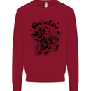 Join Our Coven Funny Halloween Pumpkin Kids Sweatshirt Jumper Red