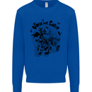 Join Our Coven Funny Halloween Pumpkin Kids Sweatshirt Jumper Royal Blue