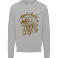 Join Our Coven Funny Halloween Pumpkin Kids Sweatshirt Jumper Sports Grey