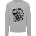 Join Our Coven Funny Halloween Pumpkin Kids Sweatshirt Jumper Sports Grey