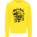 Join Our Coven Funny Halloween Pumpkin Kids Sweatshirt Jumper Yellow