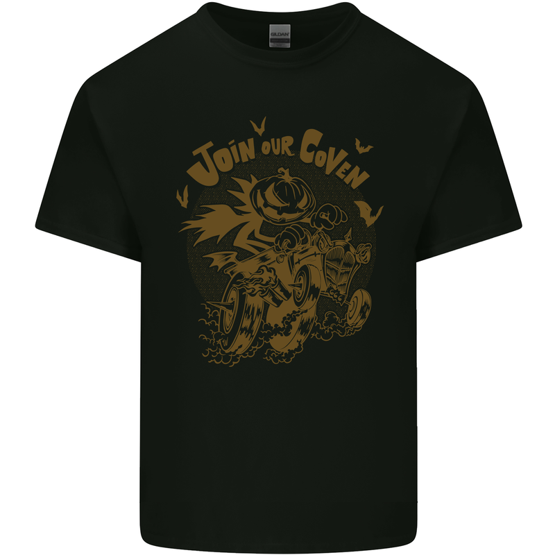 Join Our Coven Funny Halloween Pumpkin Kids T-Shirt Childrens Black