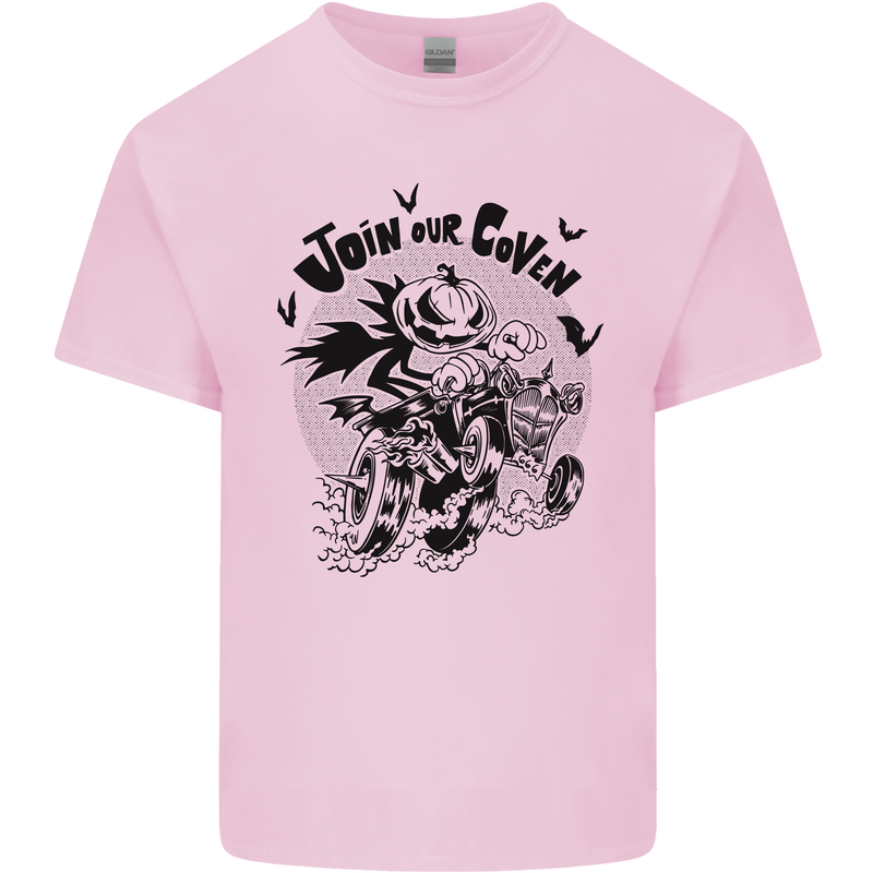 Join Our Coven Funny Halloween Pumpkin Kids T-Shirt Childrens Light Pink