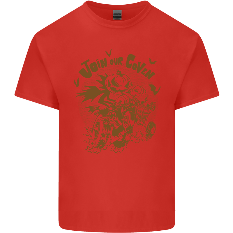 Join Our Coven Funny Halloween Pumpkin Kids T-Shirt Childrens Red
