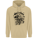 Join Our Coven Funny Halloween Pumpkin Mens 80% Cotton Hoodie Sand