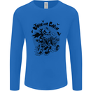 Join Our Coven Funny Halloween Pumpkin Mens Long Sleeve T-Shirt Royal Blue