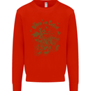 Join Our Coven Funny Halloween Pumpkin Mens Sweatshirt Jumper Bright Red