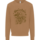 Join Our Coven Funny Halloween Pumpkin Mens Sweatshirt Jumper Caramel Latte