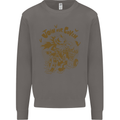 Join Our Coven Funny Halloween Pumpkin Mens Sweatshirt Jumper Charcoal
