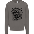 Join Our Coven Funny Halloween Pumpkin Mens Sweatshirt Jumper Charcoal