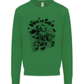 Join Our Coven Funny Halloween Pumpkin Mens Sweatshirt Jumper Irish Green