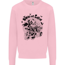 Join Our Coven Funny Halloween Pumpkin Mens Sweatshirt Jumper Light Pink