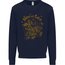 Join Our Coven Funny Halloween Pumpkin Mens Sweatshirt Jumper Navy Blue