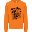 Join Our Coven Funny Halloween Pumpkin Mens Sweatshirt Jumper Orange