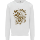 Join Our Coven Funny Halloween Pumpkin Mens Sweatshirt Jumper White