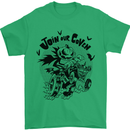 Join Our Coven Funny Halloween Pumpkin Mens T-Shirt Cotton Gildan Irish Green