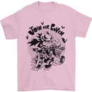 Join Our Coven Funny Halloween Pumpkin Mens T-Shirt Cotton Gildan Light Pink