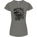 Join Our Coven Funny Halloween Pumpkin Womens Petite Cut T-Shirt Charcoal