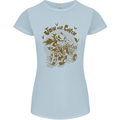 Join Our Coven Funny Halloween Pumpkin Womens Petite Cut T-Shirt Light Blue