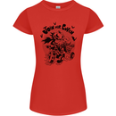 Join Our Coven Funny Halloween Pumpkin Womens Petite Cut T-Shirt Red