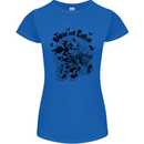Join Our Coven Funny Halloween Pumpkin Womens Petite Cut T-Shirt Royal Blue