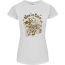 Join Our Coven Funny Halloween Pumpkin Womens Petite Cut T-Shirt White