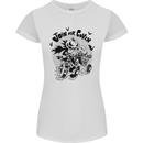 Join Our Coven Funny Halloween Pumpkin Womens Petite Cut T-Shirt White