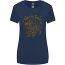 Join Our Coven Funny Halloween Pumpkin Womens Wider Cut T-Shirt Navy Blue
