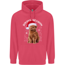Joyful Season Christmas Funny Cat Xmas Childrens Kids Hoodie Heliconia