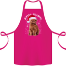 Joyful Season Christmas Funny Cat Xmas Cotton Apron 100% Organic Pink