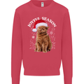 Joyful Season Christmas Funny Cat Xmas Kids Sweatshirt Jumper Heliconia