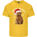 Joyful Season Christmas Funny Cat Xmas Kids T-Shirt Childrens Yellow