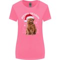 Joyful Season Christmas Funny Cat Xmas Womens Wider Cut T-Shirt Azalea
