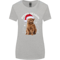 Joyful Season Christmas Funny Cat Xmas Womens Wider Cut T-Shirt Sports Grey