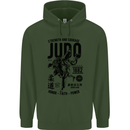 Judo Strength and Courage Martial Arts MMA Childrens Kids Hoodie Forest Green