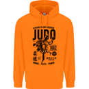 Judo Strength and Courage Martial Arts MMA Childrens Kids Hoodie Orange