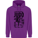Judo Strength and Courage Martial Arts MMA Childrens Kids Hoodie Purple