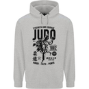 Judo Strength and Courage Martial Arts MMA Childrens Kids Hoodie Sports Grey