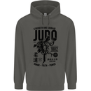 Judo Strength and Courage Martial Arts MMA Childrens Kids Hoodie Storm Grey