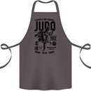 Judo Strength and Courage Martial Arts MMA Cotton Apron 100% Organic Dark Grey