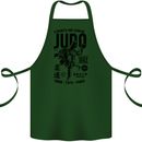 Judo Strength and Courage Martial Arts MMA Cotton Apron 100% Organic Forest Green